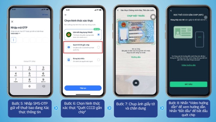 Hướng dẫn cách xác thực sinh trắc học với thuê bao di động - 9