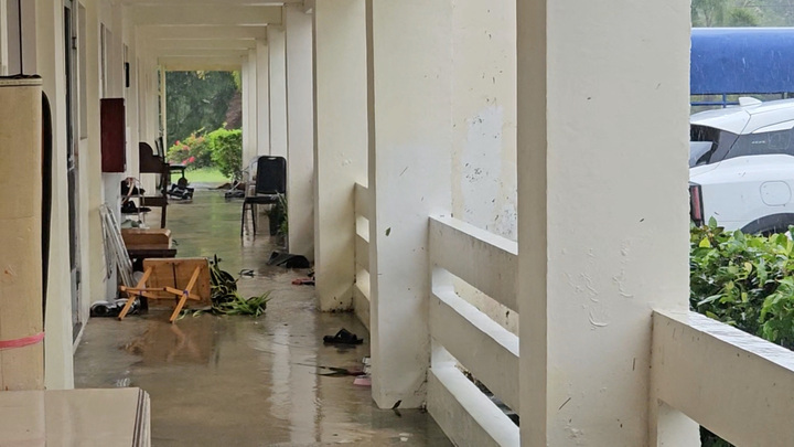 Bão Sinlaku gây thiệt hại ở Saipan. (Ảnh: Reuters)