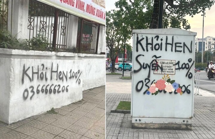 Đối tượng Nguyễn Duy Sơn quảng cáo thuốc giả khắp nơi, làm mất mỹ quan đô thị ở Nghệ An, Hà Tĩnh