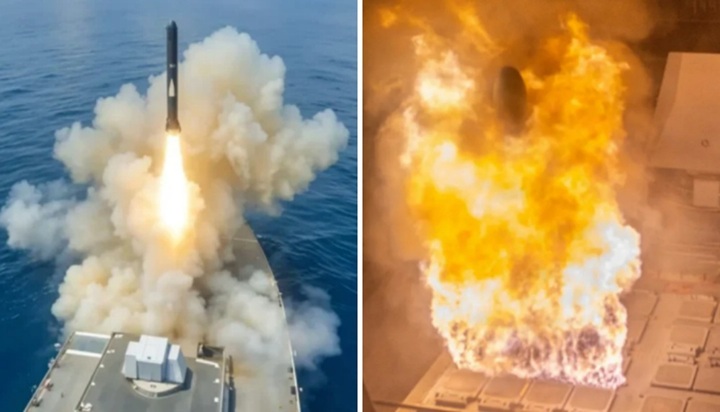 Hải quân Mỹ phóng tên lửa hành trình Tomahawk nhằm vào Iran. Ảnh Military Watch