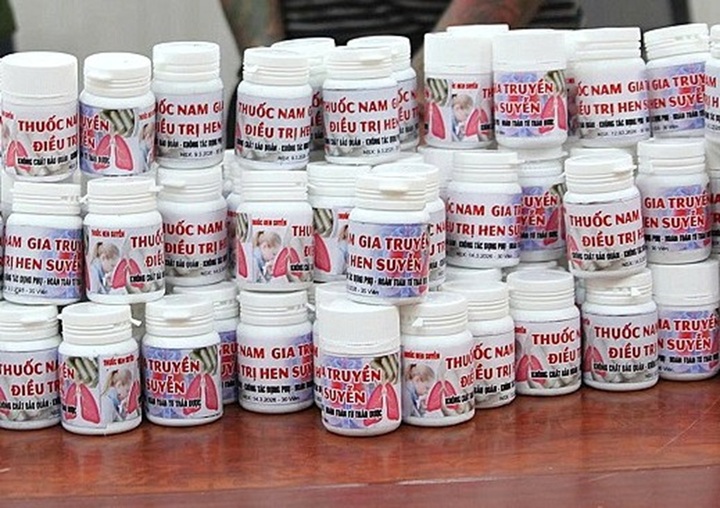 Thuốc trị hen suyễn giả do đối tượng Nguyễn Duy Sơn sản xuất