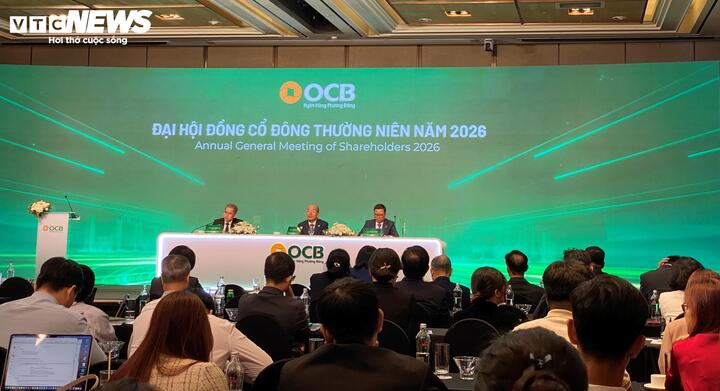 Ngân hàng OCB tổ chức họp Hội đồng cổ đông thường niên 2026 ở TP.HCM. (Ảnh: Đại Việt)