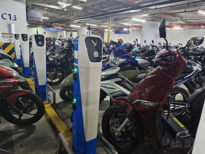 Việc bố trí khu vực sạc xe điện tại các chung cư mới thực hiện với các dự án đầu tư mới.