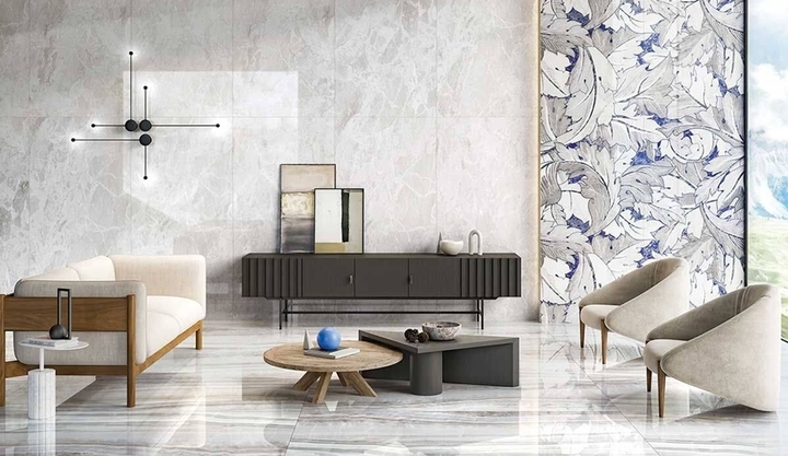 Gạch ốp bảo vệ tường và dễ vệ sinh. (Ảnh: Happynest)