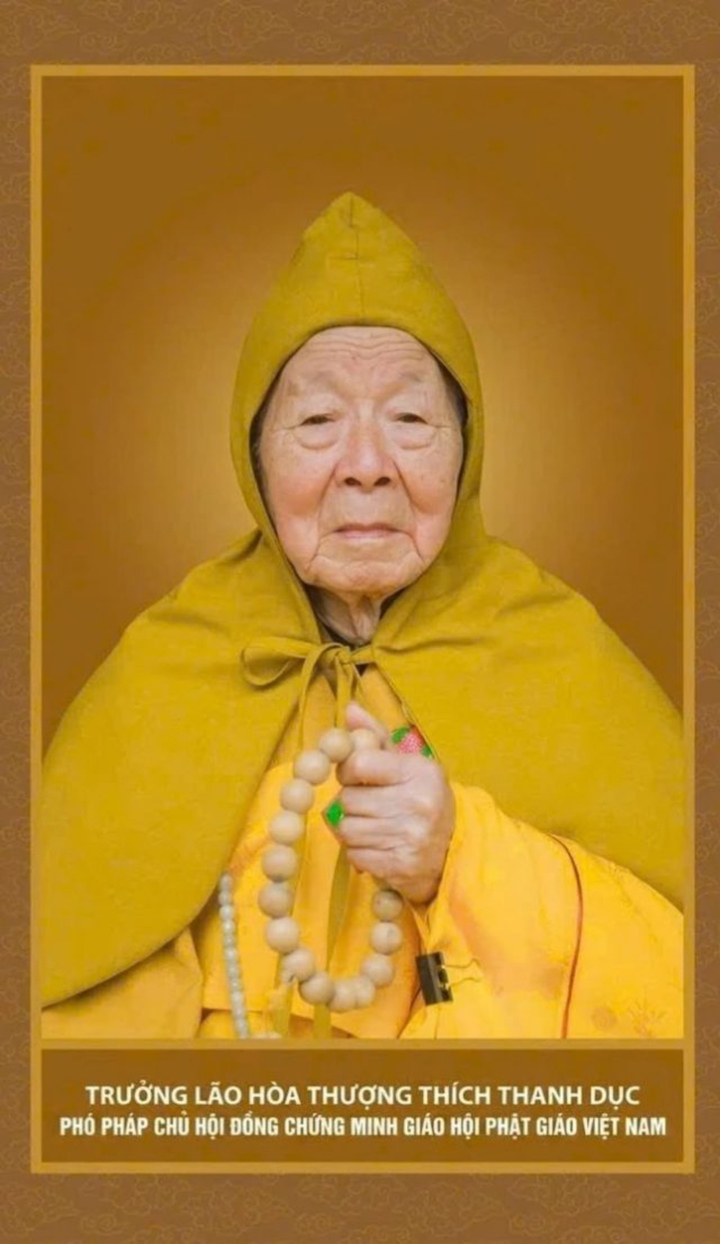 Trưởng lão hòa thượng Thích Thanh Dục viên tịch ở tuổi 100.