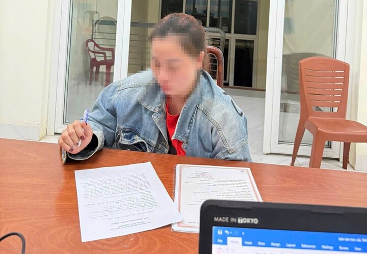 Bà T. được mời lên trụ sở công an làm việc sau clip "bạo hành" con nhỏ.