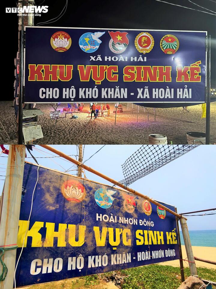 Biển bảng quảng bá hình ảnh điểm du lịch cộng đồng, khu vực sinh kế của người dân gỉ sét, bám đầy bùn đất chẳng ai quan tâm. (Ảnh trước và sau)