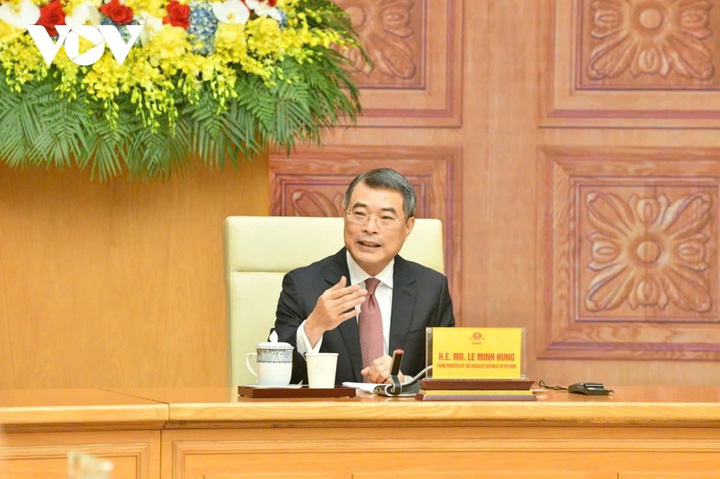 Thủ tướng Lê Minh Hưng bày tỏ sự trân trọng trước sự quan tâm của cộng đồng doanh nghiệp Mỹ đối với thị trường Việt Nam.