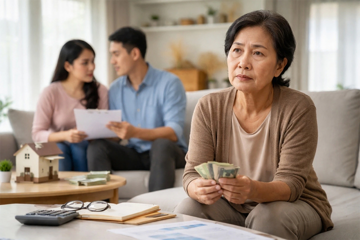 Tôi không muốn đến một ngày, muốn mua gì cũng phải ngần ngại hỏi con. (Ảnh minh họa: AI)