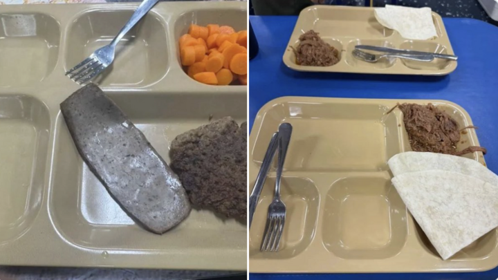 Bữa ăn đạm bạc đến khó tin của binh lính Mỹ. (Ảnh: X)