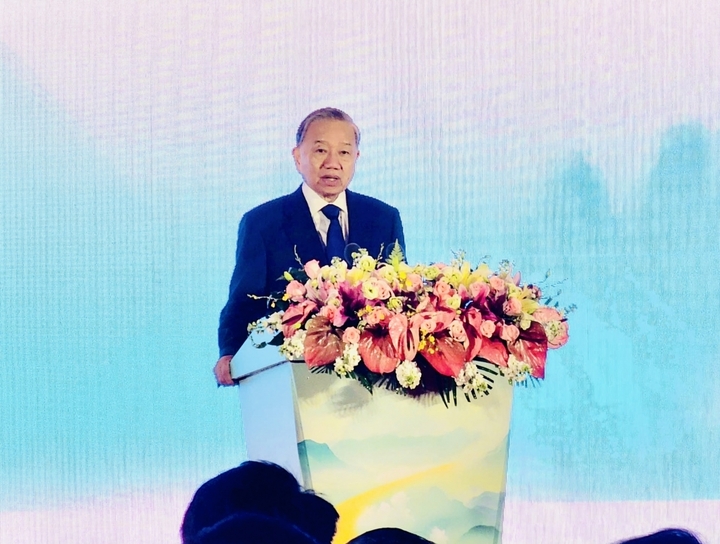 Tổng Bí thư, Chủ tịch nước Tô Lâm phát biểu tại Lễ khởi động Liên hoan nhân dân biên giới Việt Nam - Trung Quốc năm 2026.