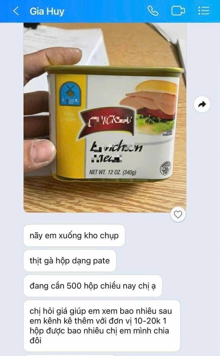 Tin nhắn có dấu hiệu lừa đảo của đối tượng.