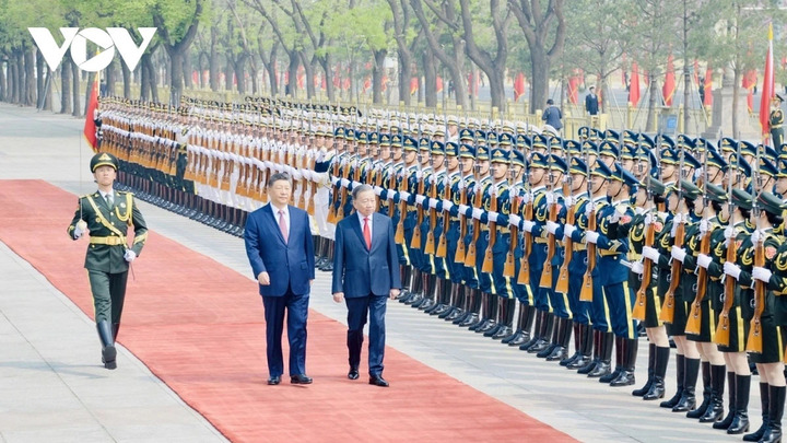 Tổng Bí thư, Chủ tịch Trung Quốc Tập Cận Bình chủ trì lễ đón chính thức Tổng Bí thư, Chủ tịch nước Tô Lâm.