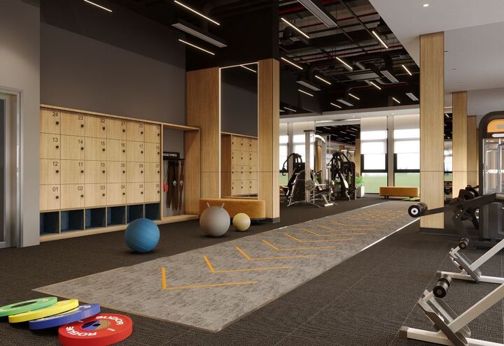 Khu thể thao đặt trong nội tòa, tạo thói quen rèn luyện mỗi ngày cho cư dân S3 - The Sentosa.