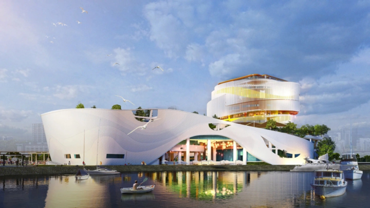 Công trình Cung thiếu nhi được định hướng trở thành biểu tượng văn hóa - giáo dục mới của TP HCM. (Ảnh: CĐT)