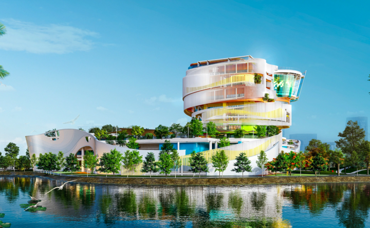 Dự án Cung Thiếu nhi TP.HCM với vốn đầu tư 1.100 tỷ đồng đã khởi công tháng 10/2025, hiện khối lượng thực hiện khoảng 300 tỷ đồng. (Nguồn: CĐT)