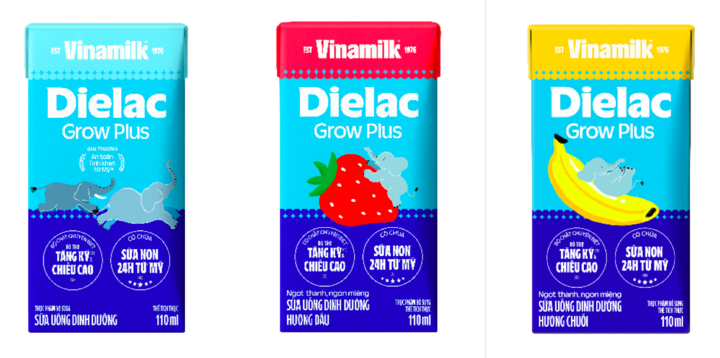 Sữa bột pha sẵn Dielac Grow Plus.