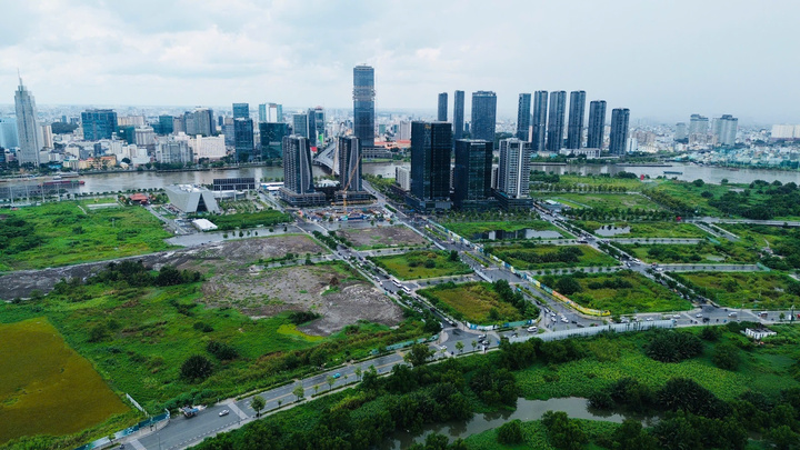 Nhiều lô đất được thanh toán cho nhà đầu tư BT nằm trong Khu đô thị Thủ Thiêm.