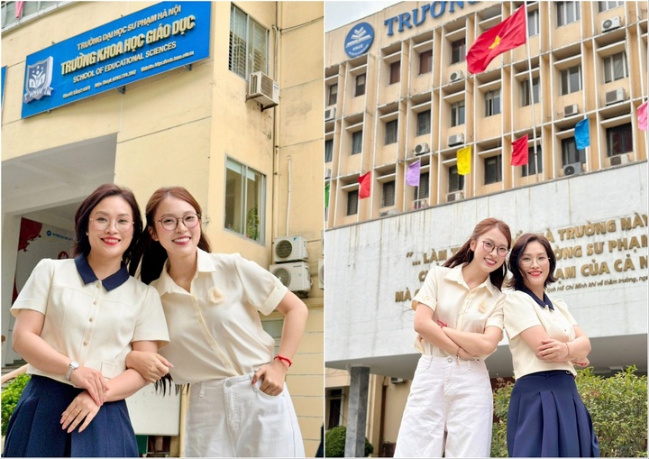 MC Khánh Vy và chị gái Cẩm Tú.