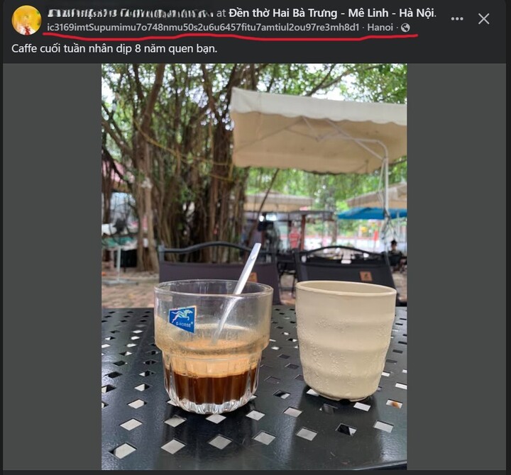 Lỗi hiển thị thời gian đăng bài trên Facebook của người dùng. (Ảnh: MH)