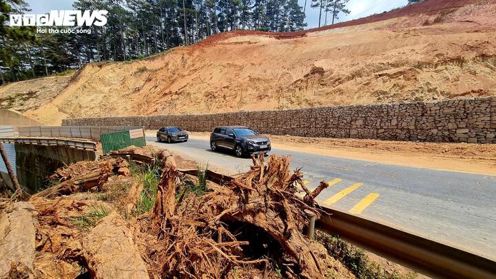 Hàng ngày, lưu lượng xe cộ qua lại trên đèo D'Ran là rất lớn. Việc đất đá, cây cối nằm ngã nghiêng trên sườn đối phía trên khiến người dân và du khách di chuyển qua đèo lo ngại.
