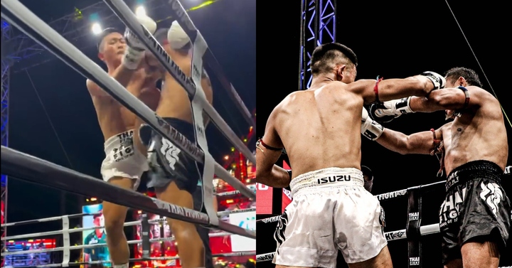 Wu Guanhao chủ động tấn công Saenchai