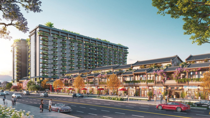 Dự án Lynn Times Onsen Retreat Hưng Yên khu thương mại.