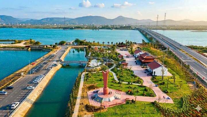 Không gian 2,8ha của di tích Bến phà Gianh được xây dựng chỉ sau hơn 60 ngày thi công khẩn trương và nỗ lực.