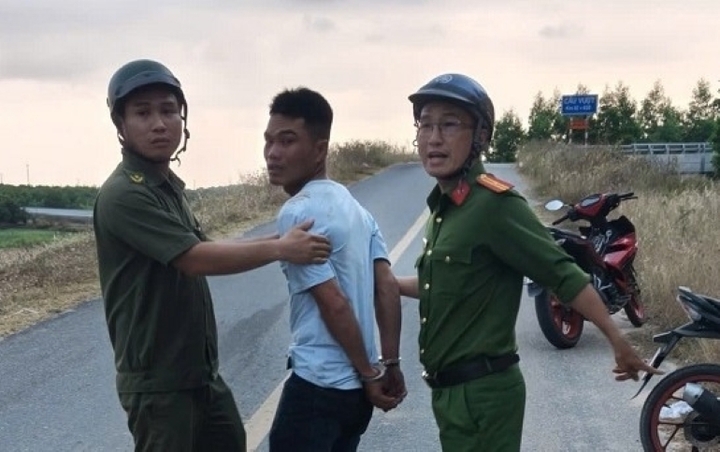 Công an bắt giữ Bùi Đặng Châu (ảnh: CACC)