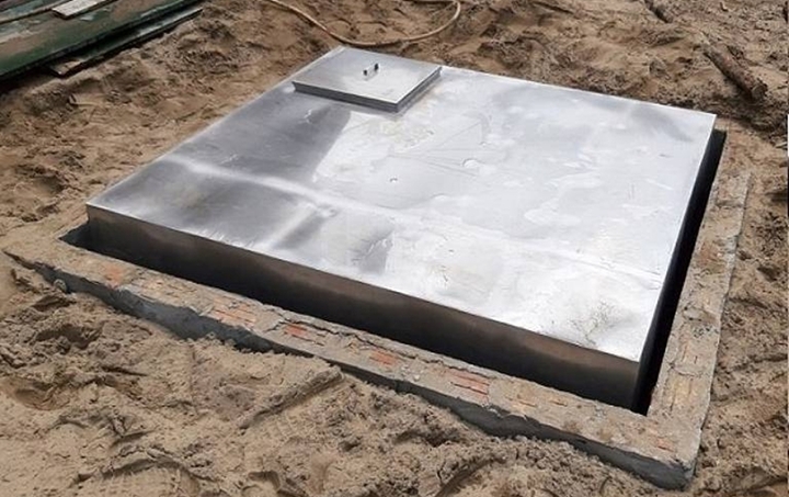 Bể nước ngầm inox là thiết bị dự trữ nước phổ biến hiện nay. (Ảnh: Hoangkimexim)