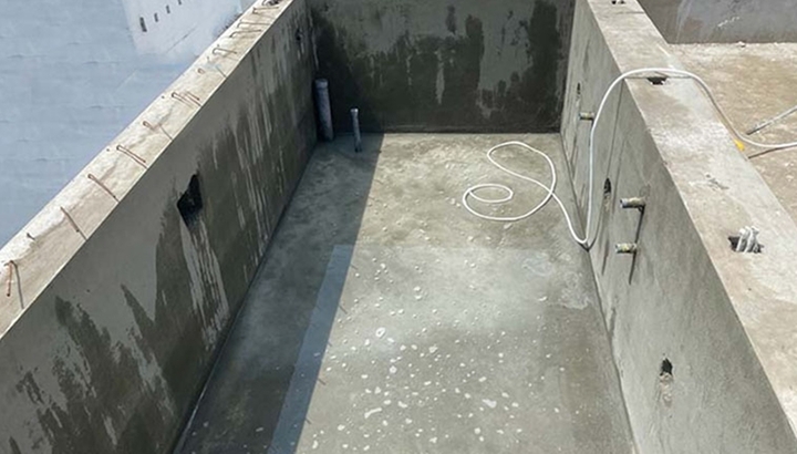 Bể nước ngầm xây truyền thống. (Ảnh: Xây Dựng Nhà Việt Group)