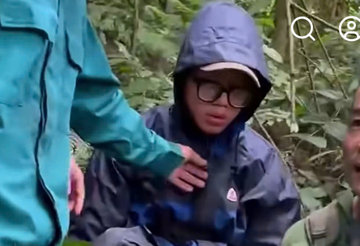 Nam sinh mất tích được tìm thấy sáng 21/4. (Ảnh: Đạo Trù 24h)