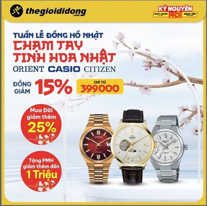 Giá đồng hồ Citizen, Orient, Casio giảm mạnh: Người Việt chi tiêu thông minh - 1