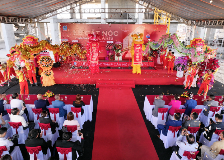 Tháp Polaris chính thức cất nóc, đánh dấu cột mốc quan trọng của khu compound nghỉ dưỡng cao cấp The Maris Vũng Tàu.