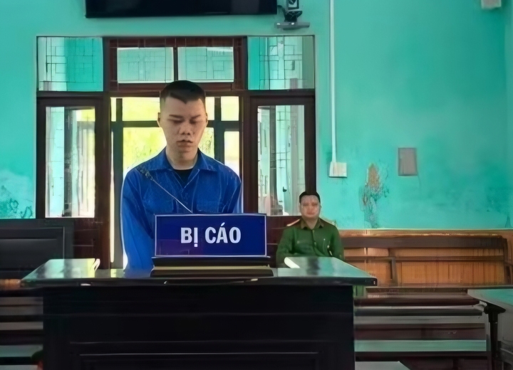 Nguyễn Gia Chúc tại phiên tòa xét xử sơ thẩm. (Ảnh: T.S)