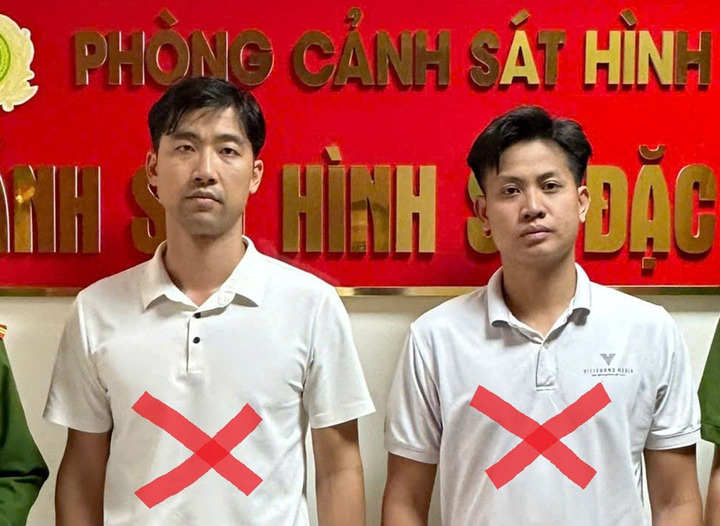 Vũ Tùng Lâm và Nguyễn Văn Tài bị bắt giữ để phục vụ công tác điều tra về hành vi cưỡng đoạt tài sản.