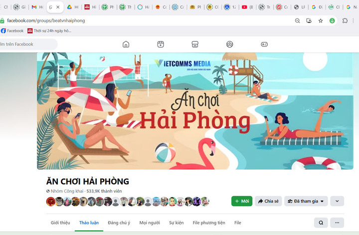Ăn chơi Hải Phòng là một trong những trang FB do Lâm, Tài quản lý, vận hành.