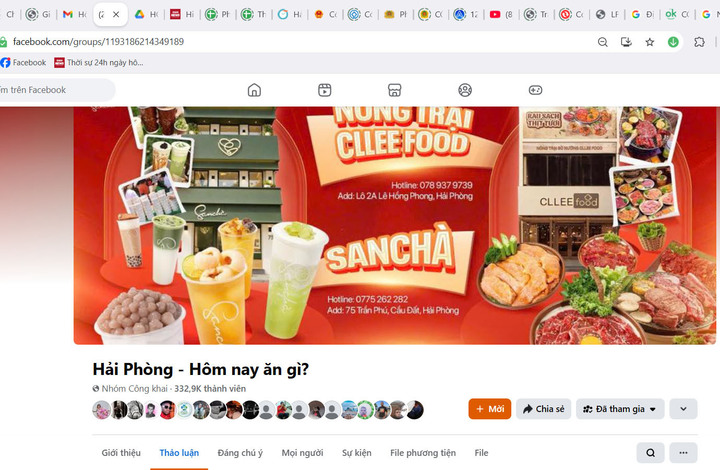 Trang Hải Phòng - Hôm nay ăn gì cũng dừng cập nhật sau khi 2 admin bị bắt để phục vụ công tác điều tra trong Chuyên án của Công an TP Hải Phòng.