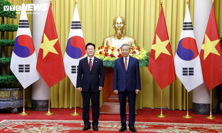 Tổng Bí thư, Chủ tịch nước Tô Lâm và Tổng thống Hàn Quốc Lee Jae Myung.