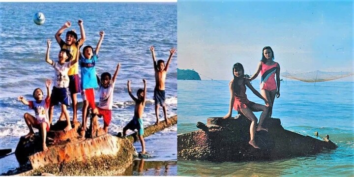 Đối với những người dân Quy Nhơn thế hệ 6x, 7x, việc thấy xe tăng trên bãi biển không phải là chuyện lạ. (Nguồn sách ảnh Quy Nhơn xưa và nay - UBND TP Quy Nhơn 1998)