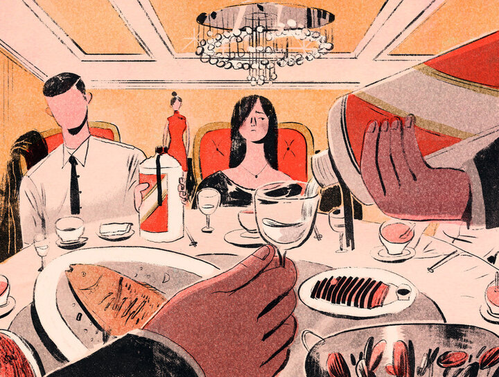 Uống rượu cũng là cách xem đối phương có biết kiềm chế bản thân. (Ảnh: Sohu)