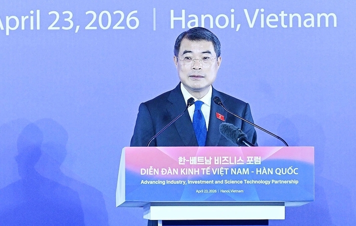 Thủ tướng Lê Minh Hưng phát biểu tại Diễn đàn.