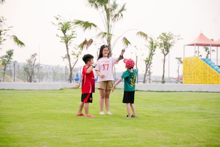 Những miền xanh trải dài dần hiện hữu tại Vinhomes Wonder City.