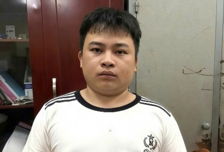 Lương Cao Sơn tại cơ quan Công an. (Ảnh: Công an Lạng Sơn)