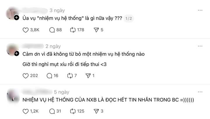 Cụm từ “nhiệm vụ hệ thống” bất ngờ phủ sóng mạng xã hội.