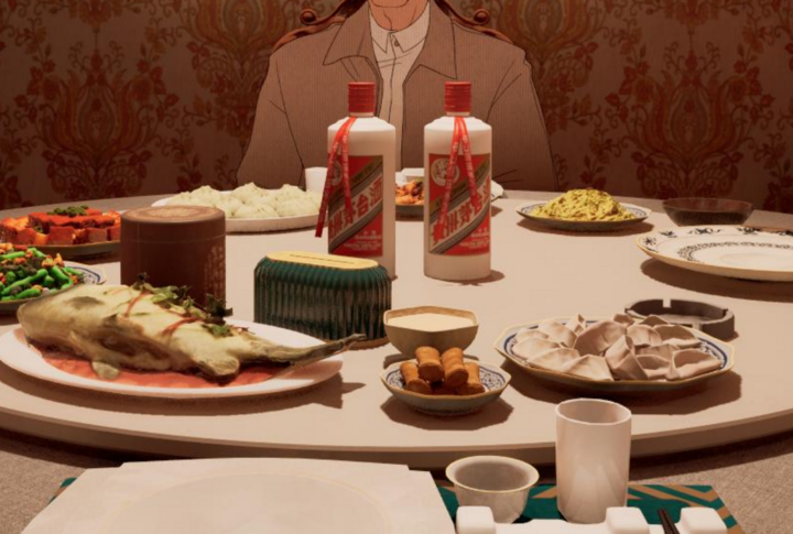 Đôi đũa của chủ tiệc như phát súng lệnh, sau đó mọi người mới bắt đầu dùng bữa. (Ảnh: Baidu)