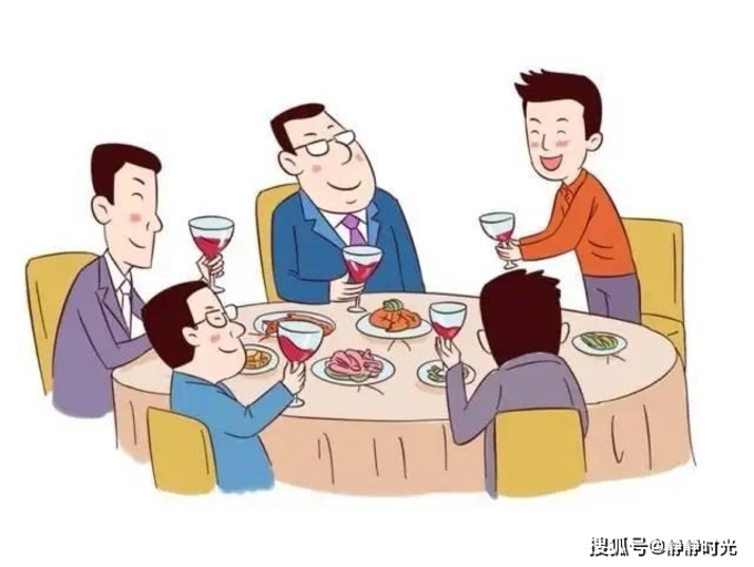 Với thương nhân người Hoa, uống rượu cũng là đang thăm dò đối tác. (Ảnh: Sohu)