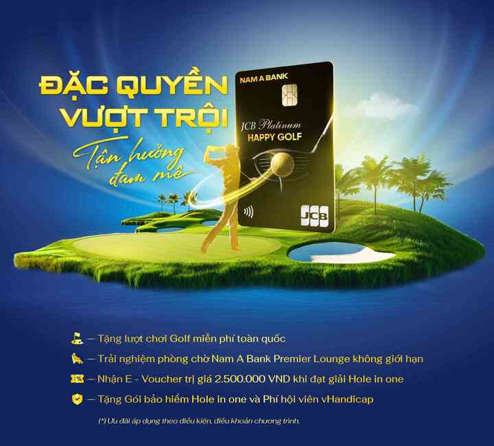 Loạt ưu đãi hấp dẫn từ thẻ Happy Golf dành cho khách hàng.