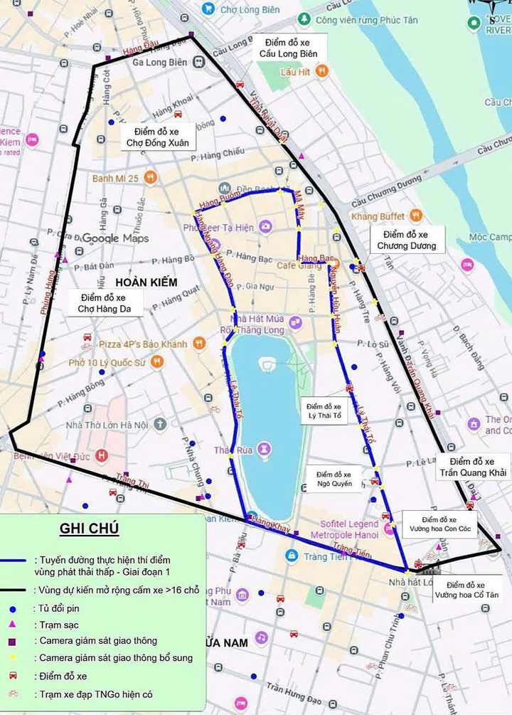 Khu vực Hà Nội dự kiến triển khai vùng phát thải thấp từ ngày 1/7.