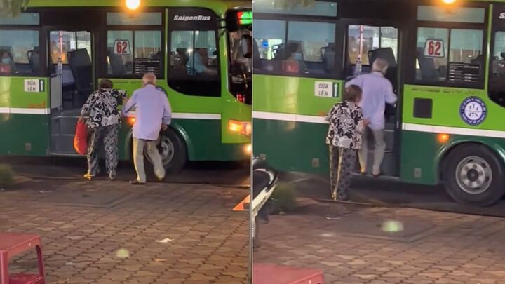 Nhiều bạn trẻ ước mong đến tuổi xế chiều, mình cũng có tình yêu đẹp như vậy. (Ảnh chụp màn hình)